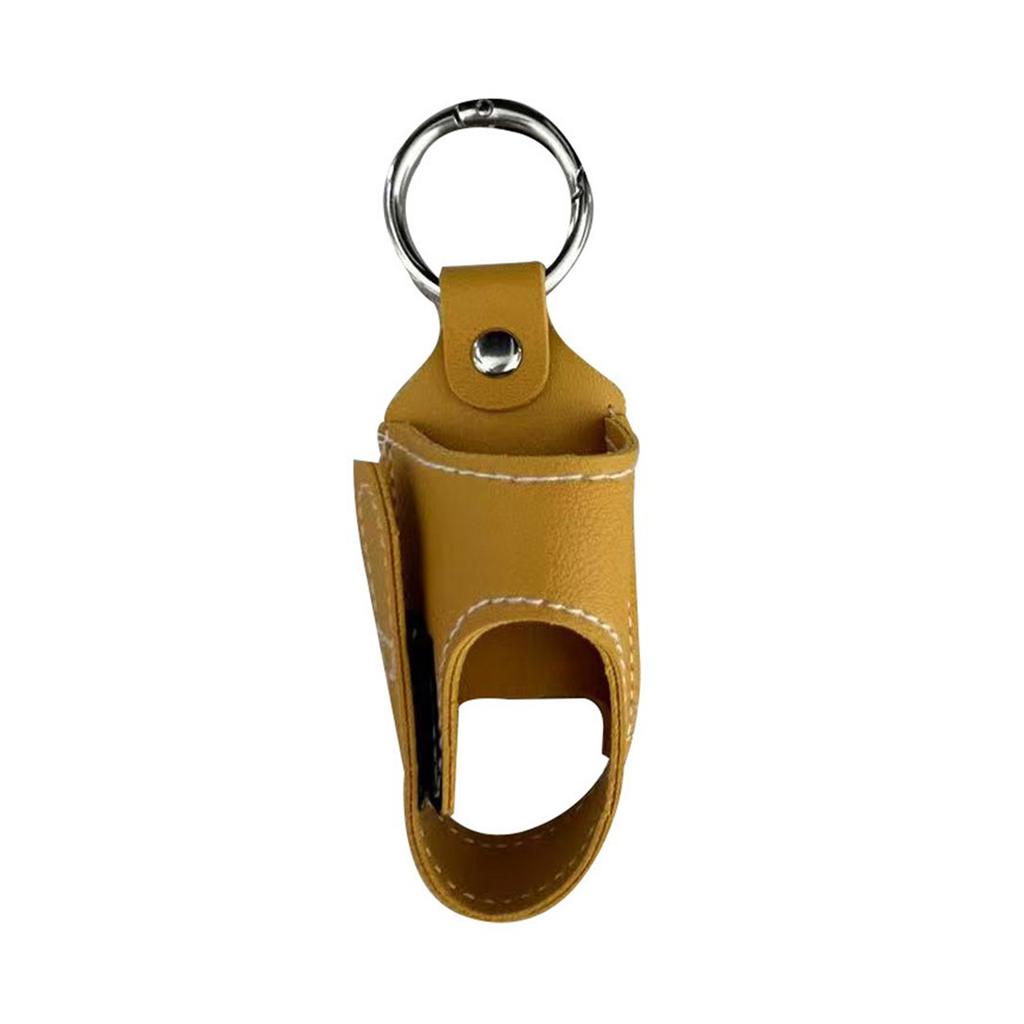 Compact PU Leather Inhaler Holder Keychain Sprayer Sleeve Accessory for Travel School Hiking and Everyday Convenience
