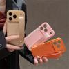Кожаная текстура Браслет-держатель Чехол для телефона для iPhone 17 Air 16E 15 14 Plus 13 12 11 Pro Max Однотонный Матовый Ударопрочный Чехол