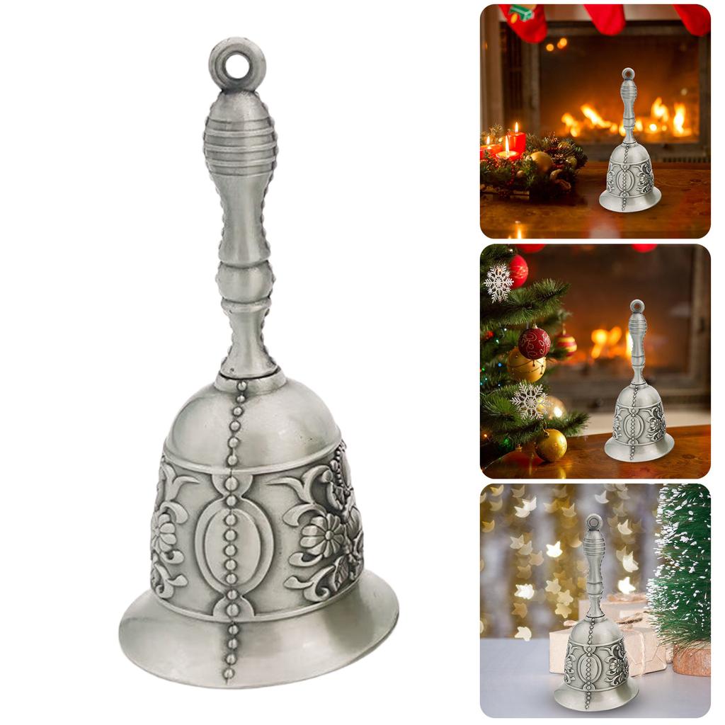 Metal Tea Hand Bells Service Handbell Dinner Bells Loud Call Handbell Vintage Metal Handbells with Delicate Handle