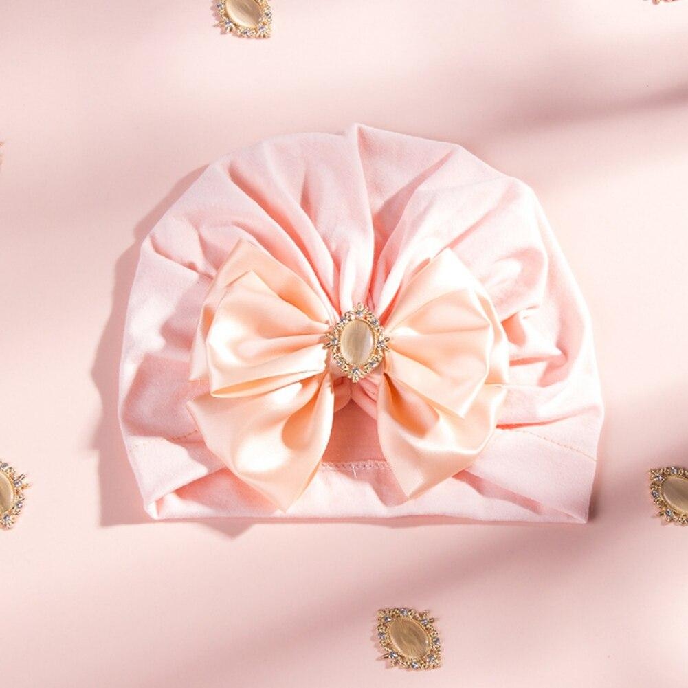 Шапочка-тюрбан с большим бантом для новорожденных девочек, шапка-тюрбан для маленьких девочек, шапки с бантом, мягкие милые шапки, реквизит для фотографий