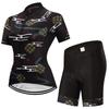 Летний комплект одежды для езды на велосипеде с короткими рукавами, женские спортивные трикотажные костюмы, костюм для велосипедной одежды