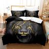 3D Digital Printing Lion Three-Piece Home Textile Bed Sheet Kit Bedding Kit