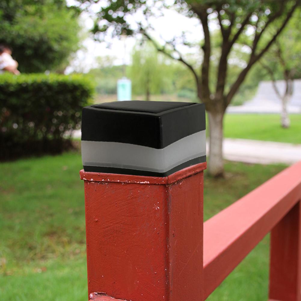 LED Solar Fence Street Lamp Easy Installation Waterproof Pillar Light Rechargeable Battery Lawn Walkway Lighting for Home Garden