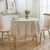 Tablecloth with Fringed Round Table Dining Table Household Round