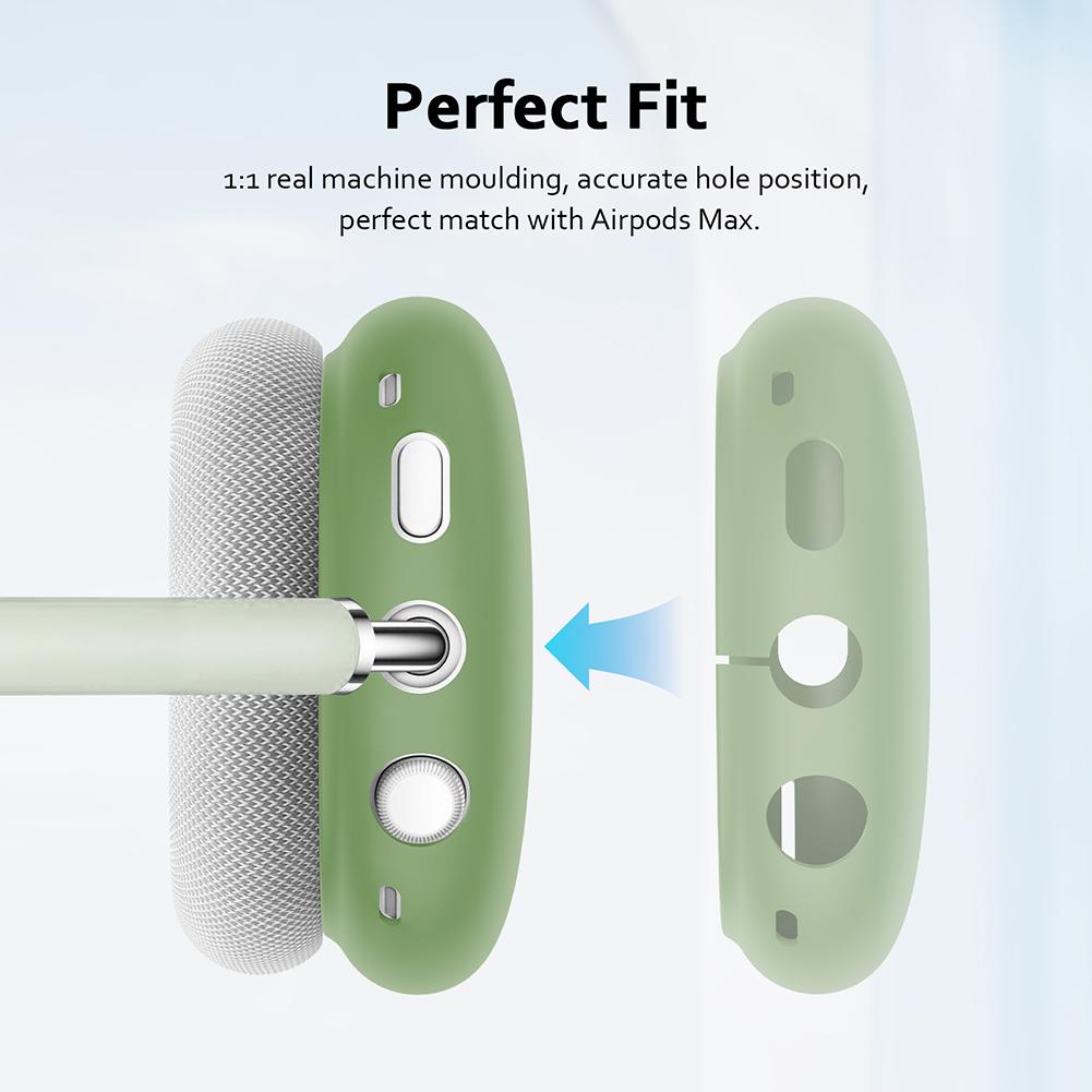Силиконовый чехол 3 в 1 Чехол для амбушюр/Чехол для амбушюр/Чехол для оголовья Противоударный чехол для беспроводных наушников AirPods Max