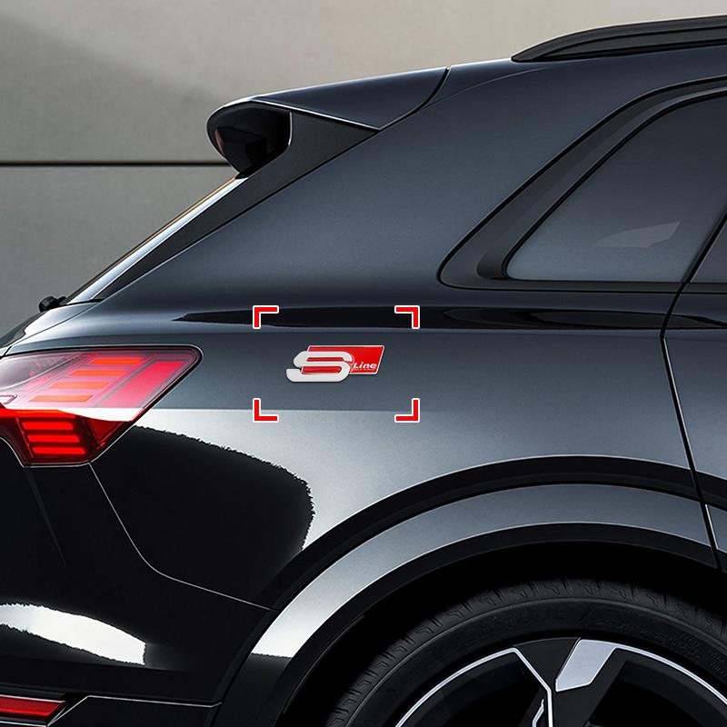 1 шт. Металлическая эмблема кузова автомобиля Значок Наклейка Аксессуары с логотипом автомобиля для Audi A1 A2 A3 Q1 Q2 Q3 Q5 Q8 A5 A7 S4 RS4 A6 TT