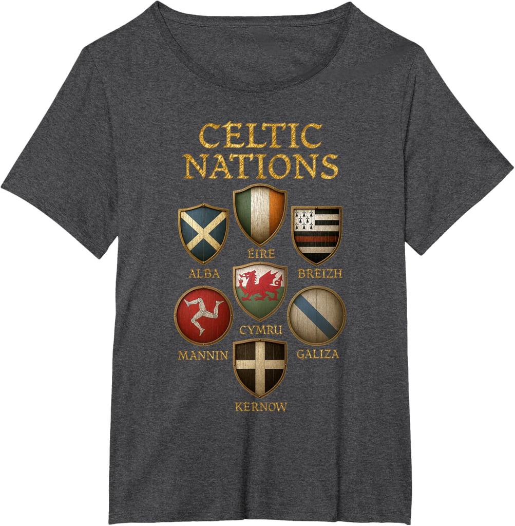 Celtic Nations Shields Flags Mythology Heritage Design TShirt unisex mens fashion apparel 2026 new style