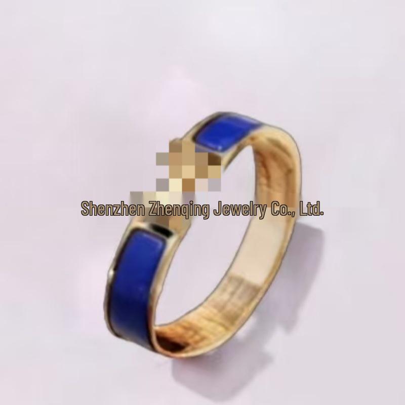 Эмалевый браслет с буквой H, покрытый 18 каратным золотом - Классическая мода, Различные цвета, Идеально для пар