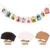 DIY Kraft Home Decoration Combination Paper Frame With Clips Paper Picture Frames Photos Album