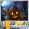 Bedroom Living Room Decor Mystic Pumpkin Haunted House Witch Aesthetics Wall Hanging Wall Decor Home Decor Halloween Tapestry