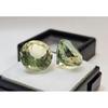 Round Cut Bi-Color Tourmaline Use For Earring Making 14 Ct Pair Gemstone