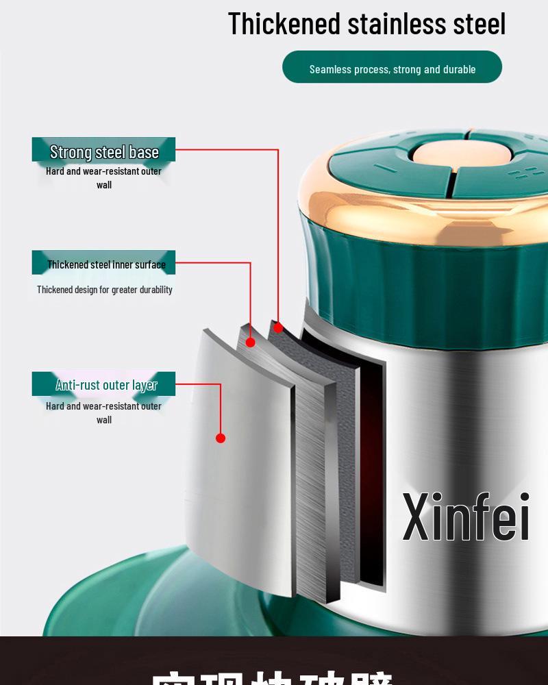 Многофункциональная электрическая мясорубка и измельчитель овощей с функцией замешивания теста, большая емкость