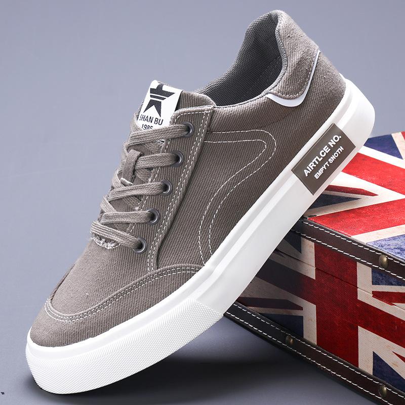 Мужские парусиновые туфли на весну, новые повседневные и модные универсальные туфли для одной ноги, чтобы носить старые пекинские тканевые туфли