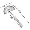Rotary Measuring Ruler Metal Angle Finder For School Office 180 Degree Protractor Stainless Steel Woodworking Tools Goniometer Angle Ruler