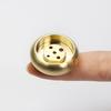 Incense Burner Brushed 5 Holes Surface Anti-oxidation Compact Detachable Brass Stick Holder for Home
