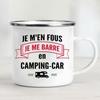 Camping Car Enamel Mug Adventure Together Cup Gift Idea for Camper Van Picnic Metal Insulating Outside Outdoor Festival Travel