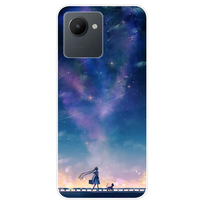 Для Realme C30S C 30S RealmeC30S чехол Мягкая силиконовая задняя крышка Чехол для телефона с рисунком из мультфильма Разнообразие