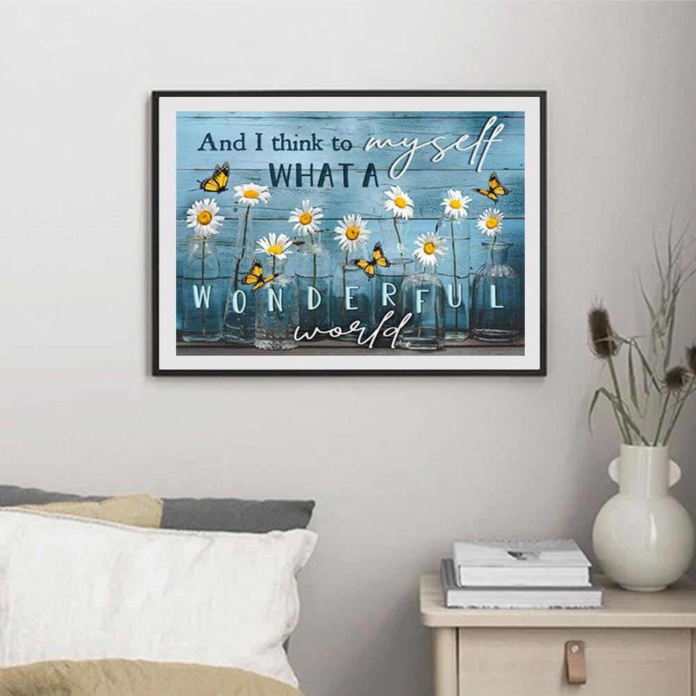 5D Diy Diamond Painting Dandelion Field Cross Stitch Set Full Diamond Embroidery Mosaic Art Picture of Rhinestones Decor Gift