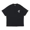 New Era Classic NE Short Sleeve Exclusive To Size Size Oversized Cotton Tee T-Shirt, Black, ONSPOTZ, M, S/S,