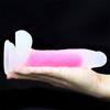 Женский дилдо силиконовый продукт имитация для взрослых маленький прозрачный светящийся мягкий секс-игрушка