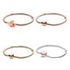Pandora Heart Shape Crown Clasp Bracelet In Rose Gold Stylish And Durable Gift