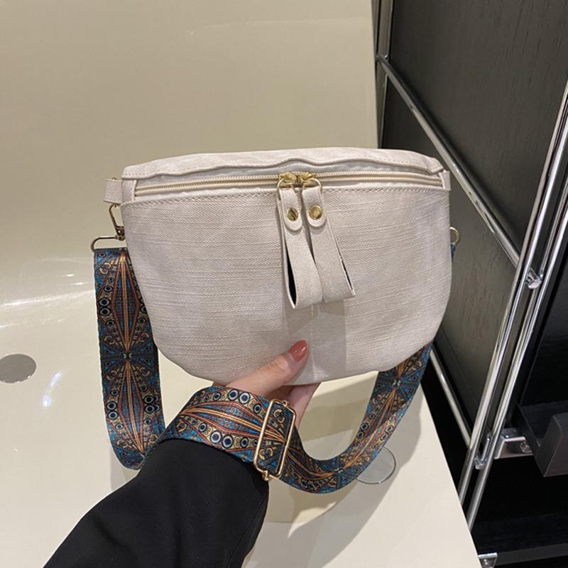 Женские поясные сумки из искусственной кожи Стильная сумка-хобо Однотонная на плечо Роскошная дизайнерская нагрудная сумка Широкий ремень Модная поясная сумка KTY