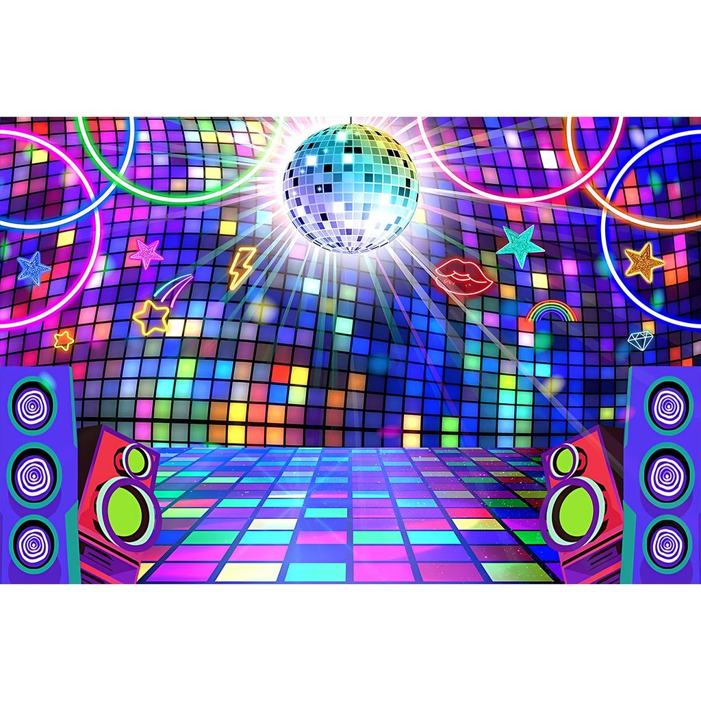80s 90s Backdrop Party Decorations Retro Hanging Banner Back to The 80s 90s Hip Hop Graffiti Wall Photography Background Photo