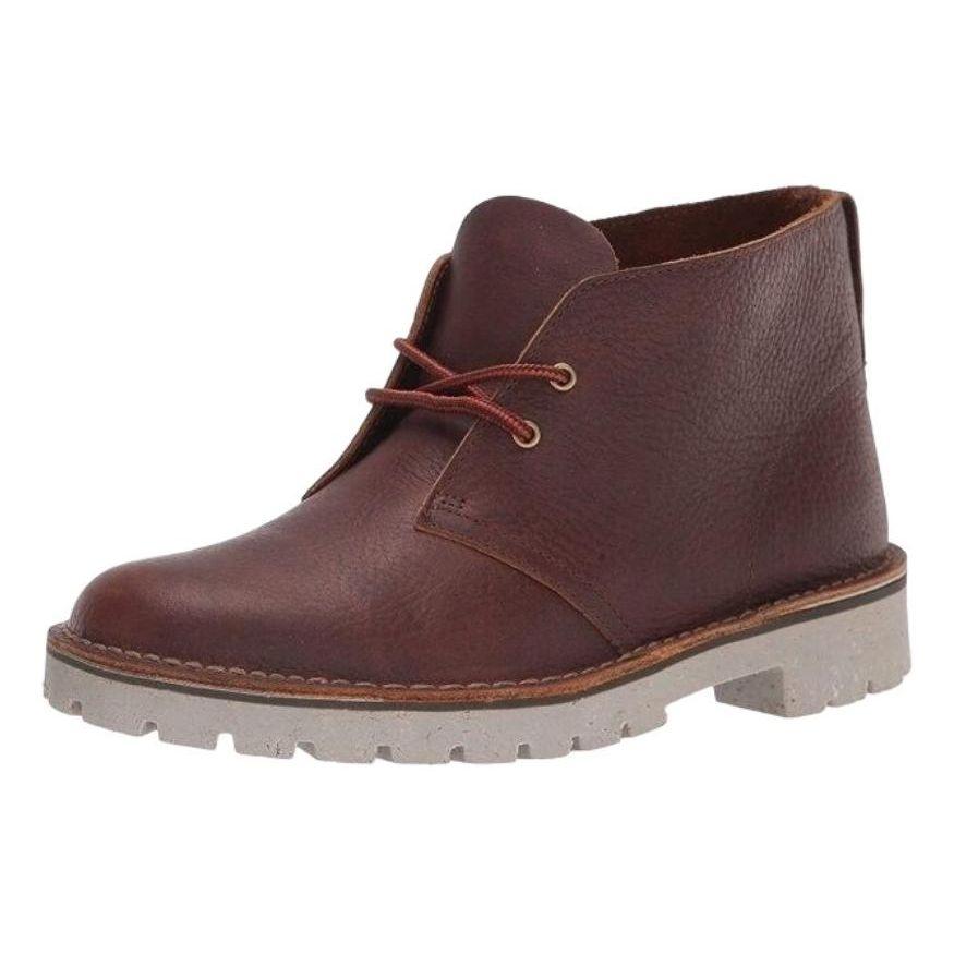 Clarks Overdale Модные удобные кожаные ботильоны Мужские ботильоны Коричневый 26162916