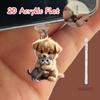 2D Flat 1pc Cat & Dog Harmony Acrylic Phone Dust Plug, Compatible with IPhone/Type-C Connector for Mobile Care and Maintenance