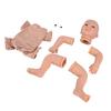 21 Inch Reborn Doll Kit Soft Vinyl Simulated DIY Unpainted Baby Doll Parts Mold Accessories for