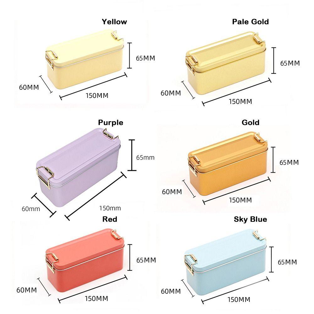 Высококачественная прямоугольная железная коробка с крышкой Старомодная прямоугольная железная коробка Цветная прочная жестяная коробка Упаковка для ананасового пирога