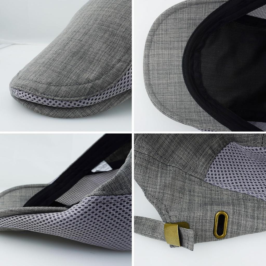 Охотничья шляпа Casquette Cap английский стиль льняная дышащая всесезонная [KeepSa] мужская