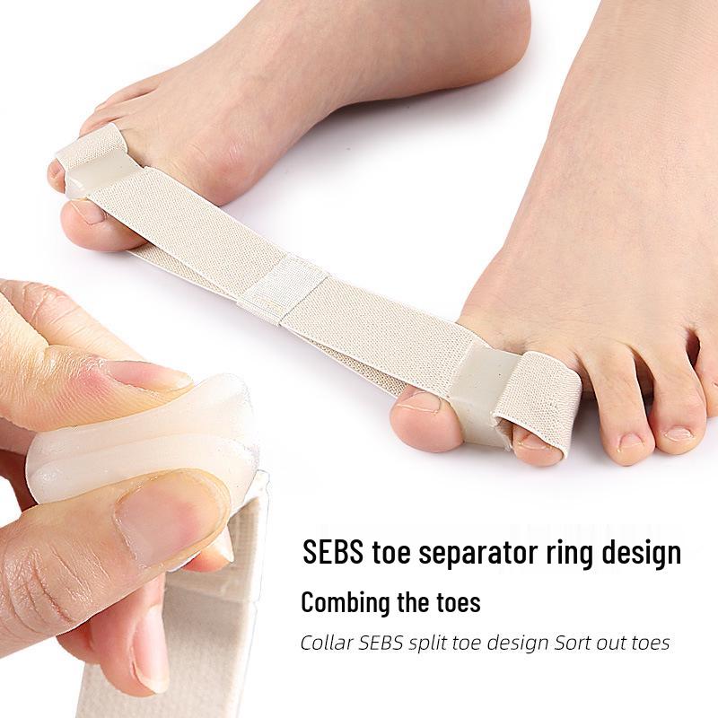 Эластичный разделитель пальцев стопы из SEBS для коррекции вальгусной деформации и перекрытия пальцев