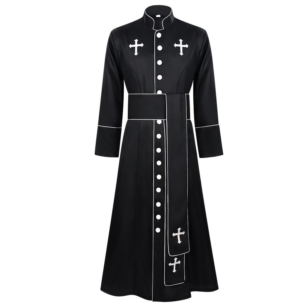 Gothic Fantasy Cleric Outfit With Comfortable Material For Cosplay And Themed Parties