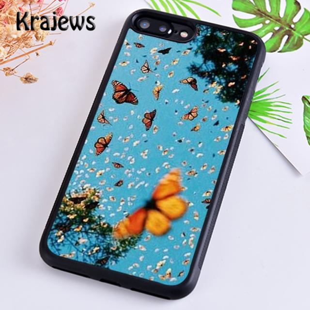 Butterfly Flower Phone Case Cover For iPhone 17 Air 16 15 14 plus 12 13 pro max coque Shell Fundas