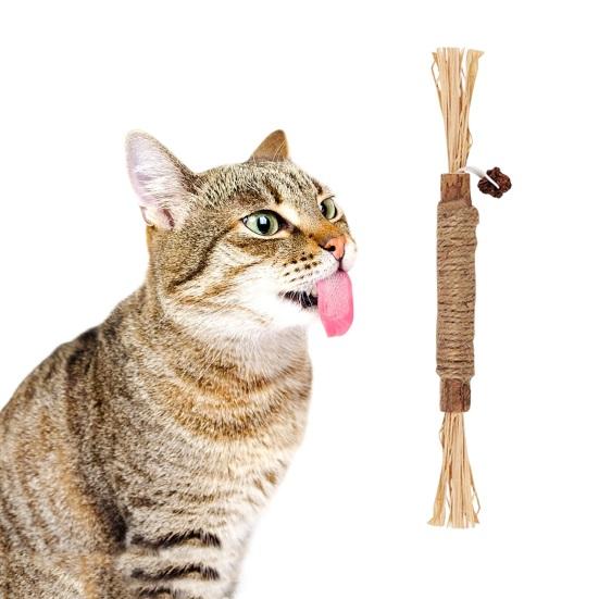 Кошачья жевательная палочка, игрушка из натуральной виноградной лозы, игрушка для здоровья зубов, молярная игрушка, кошачья мята, лакомство, игрушки, палочка для чистки зубов для домашних котят