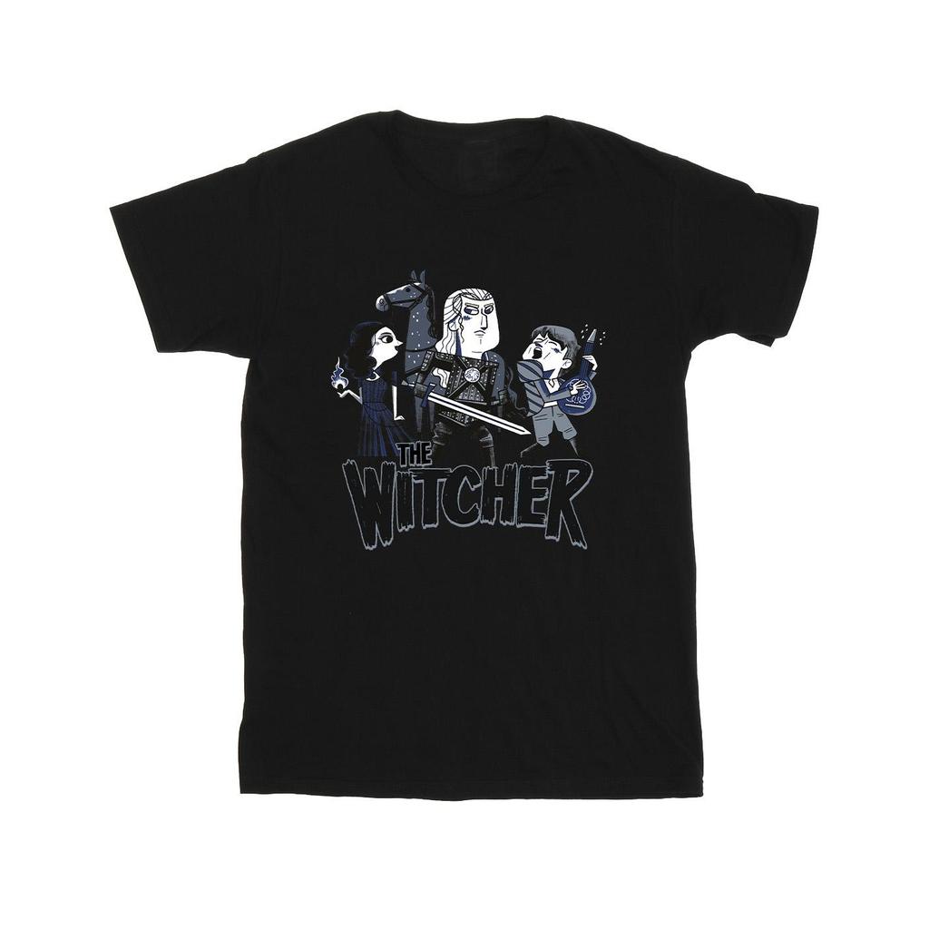 Netflix Mens The Witcher Team Illustrated T-Shirt