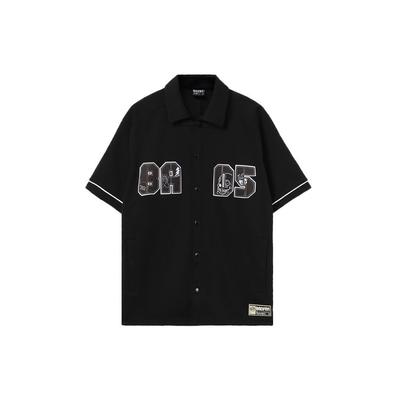 Рубашка с коротким рукавом Li Ning Badfive Graphic Print Мужские рубашки черного цвета AFDR367-2