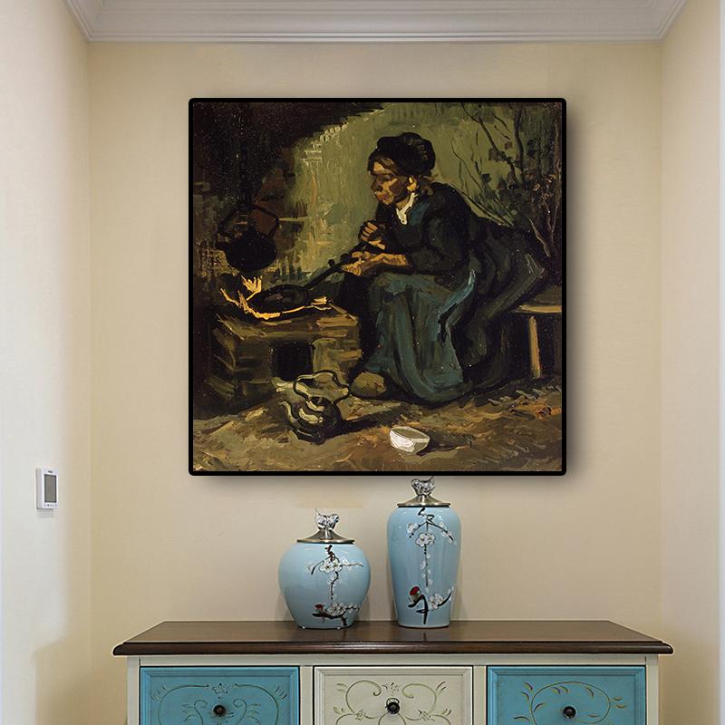 Винсент Ван Гог Крестьянка у очага картина маслом на холсте скандинавские постеры и принты настенная картина для гостиной