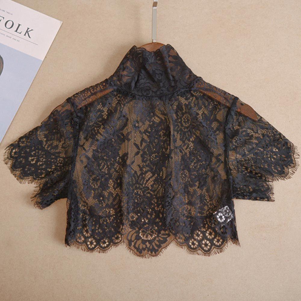 Scarf Shawl Decoration Detachable Fake Collar Polyester Yarn Chiffon False Collar Women Lady