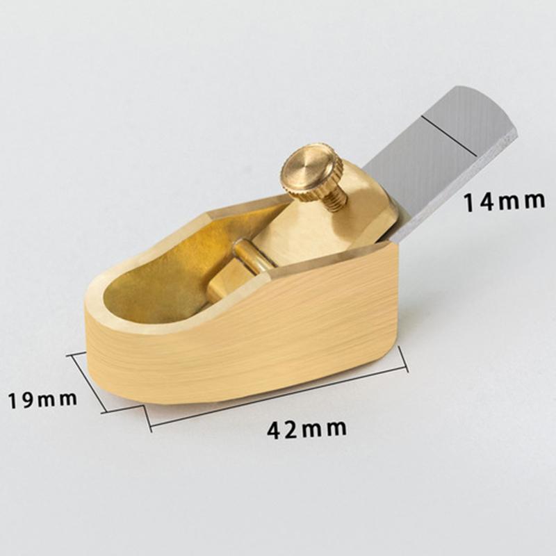 Small Brass Convex Bottom Cutter Portable Adjustable Hand Planer Luthier Violin Thumb Copper Carving Tools Wood Making Tools