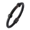 Men Jewelry Black Leather Bracelet Charm Bracelets & Bangles Punk Male Jewelry Christmas Gift