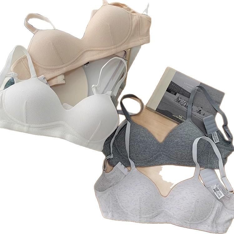 Girls bras, underwear, women's small breasts gathered without steel rims, thin seamless anti-sagging bra