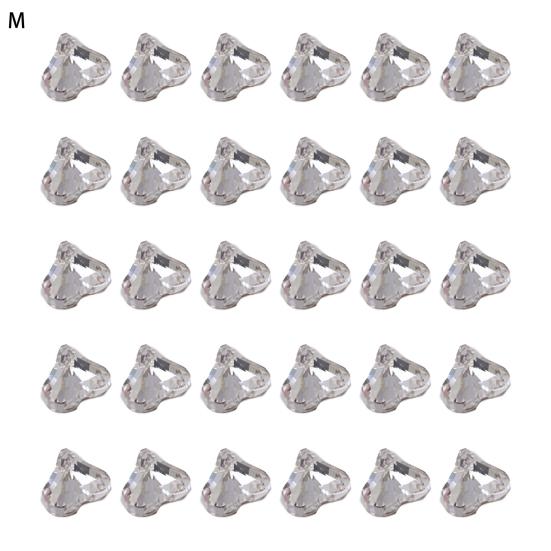 30 шт. искусственные хрустальные украшения для ногтей прозрачные изысканные капли воды персиковое сердце бабочка искусство стразы