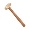 PandaHall Solid Brass Hammer with Wooden Handle, Jewelry Craft Tool, 298x76x30mm, Craft Hammer, Handmade DIY Tool, Durable Hammer, Multifunctional