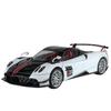 1/18 Модель спортивного автомобиля Pagani Huayra Cool из сплава, Имитация деталей интерьера, Крутое освещение и звуковые эффекты, Изысканные настольные украшения