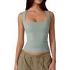 Sleeveless Base T-Shirt Solid Color Camisole Vest Women'S Fashion Inner Top Versatile For Spring And Summer Sexy And Comfortable
