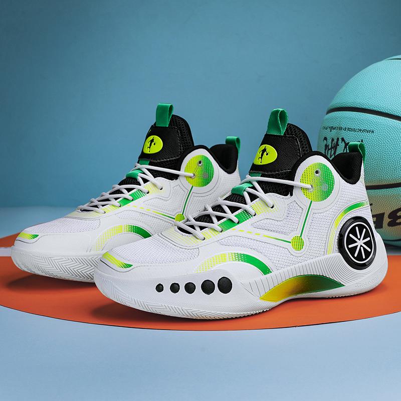 Basketball Shoes Male Sports Produce New Lightweight Soft Sole College Sports Shoes All Fashion Breathable Shock Absorber Flick