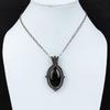 Silver Sheen Obsidian Copper Pendant Wire Wrapped Jewelry Decent Pendant Copper Jewelry Handmade Gemstone Pendant Gift For Her Women Jewelry