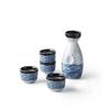 Ceramic Sea Ripple Sake Wine Cup Wine Set Home Sake Wine Bottle Flagon Liquor Spirits Pot Drinkware